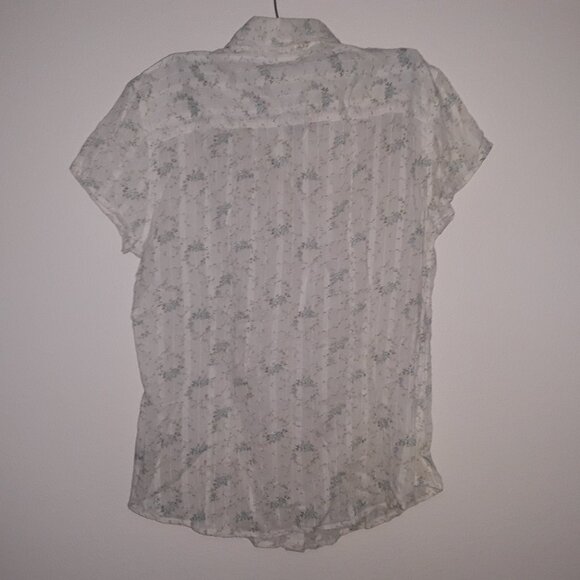 Polo Jeans Company Ralph Lauren junior size medium,beautiful pale yellow w/ blue - Picture 3 of 5